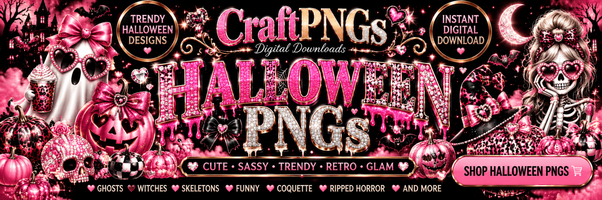 CraftPNGs Halloween PNG designs